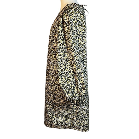 H&M Dress (M) Mini Balloon Sleeve Floral Keyhole-Back - Picture 9 of 11